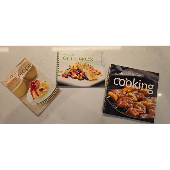 Pampered Chef Other - Lot Of 3 Pampered Chef Cookbooks: Seasons Best Grill It Quick Cooking For Two &